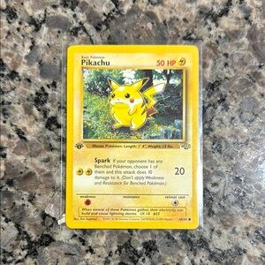 Pokémon TCG Pikachu Jungle 60/64 Regular 1st Edition Card